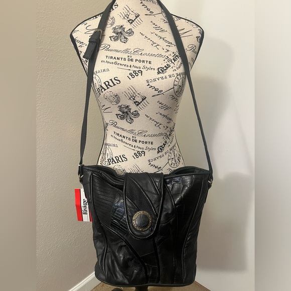 rivage Handbags - Rivage Original Classic Crossbody Black Handbag.